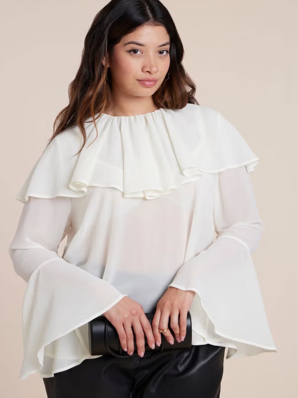 Eloquii Ruffle Collar Top 16